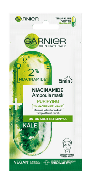 Garnier Ampoule Mask Niacinamide + Kale (dok. Garnier)
