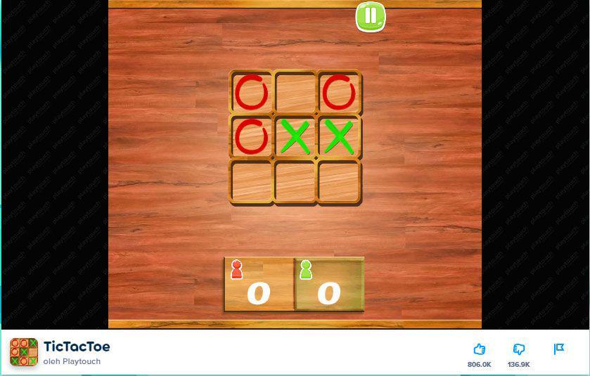 GamesTicTacToe di Poki Games. (Poki.co.id)