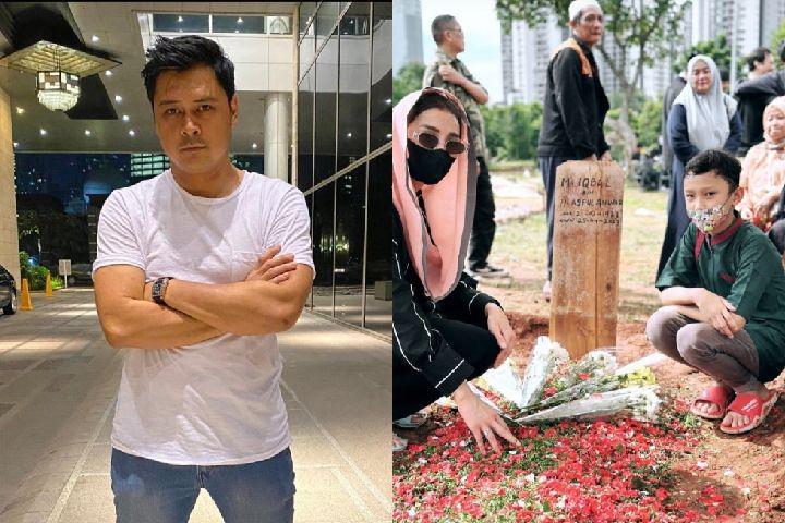 10 Potret Pemakaman Iqbal Pakula, Pilu Diiringi Tangis Anak dan Istri