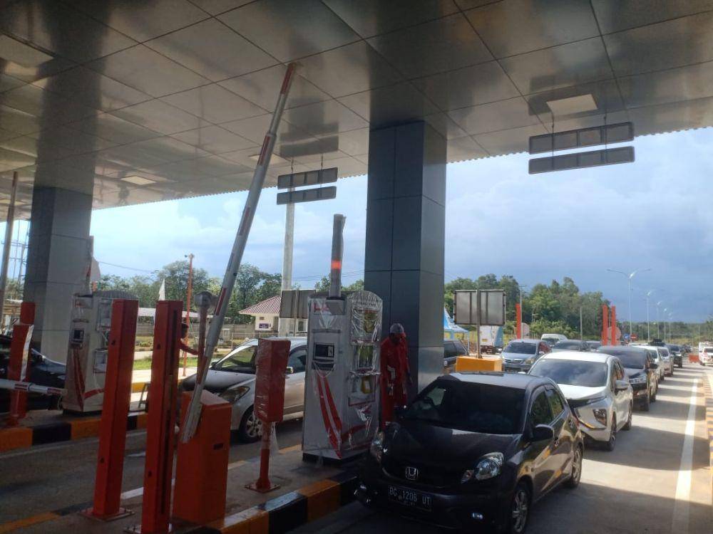 Pantauan arus balik Lebaran 2023 di Jalan Tol Trans Sumatra (JTTS). (dok. Hutama Karya)