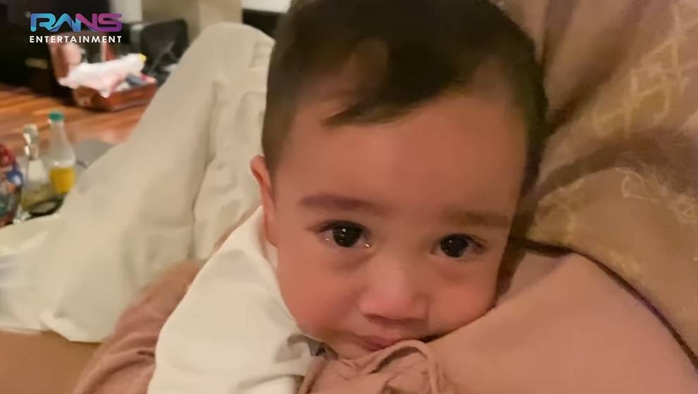 Rayyanza nangis lihat kaki Sus Rini terkilir (YouTube.com/Rans Entertainment)