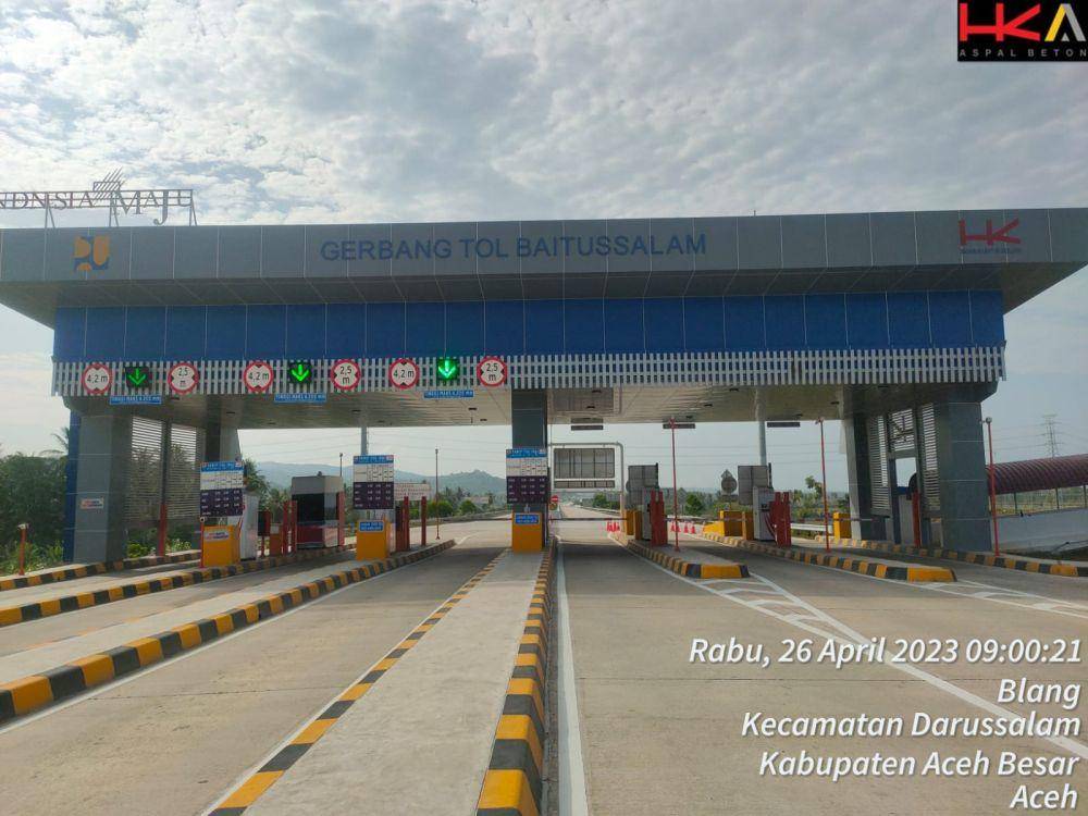 Tol Sigli-Banda Aceh (Sibanceh). (Dokumentasi PT Hutama Karya untuk IDN Times)