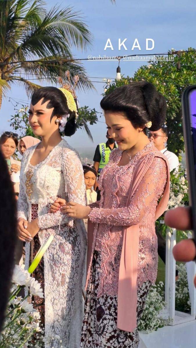 Akad nikah Tri Suaka dan Nabila (Instagram.com/nabilaamw)