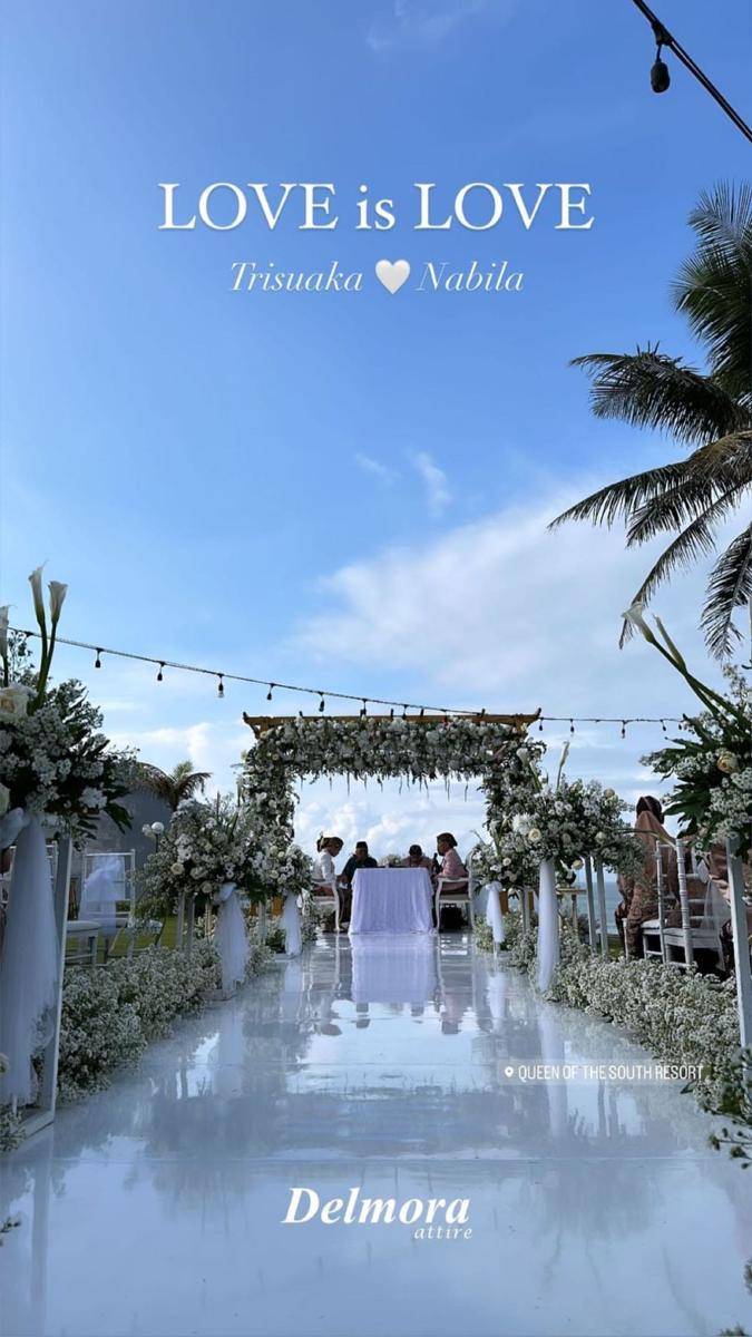 Akad nikah Tri Suaka dan Nabila (Instagram.com/nabilaamw)