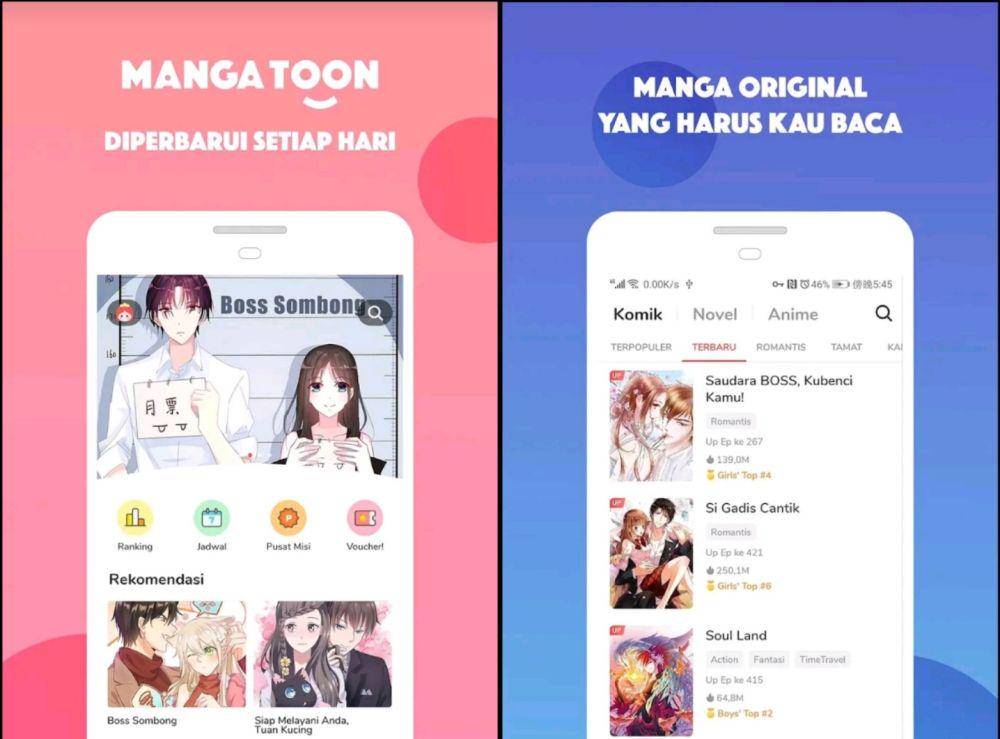 potret aplikasi MangaToon (MangaToon/MangaToon)
