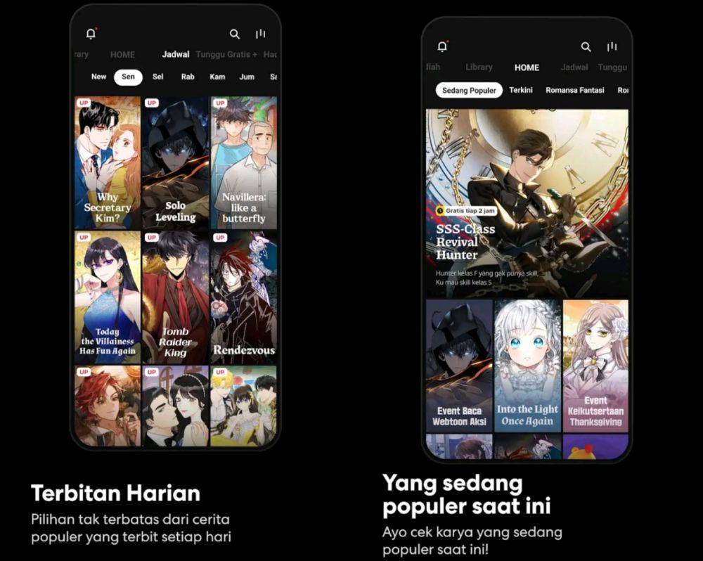 potret aplikasi Kakao Webtoon (Kakao Entertainment Corp./Kakao Webtoon)