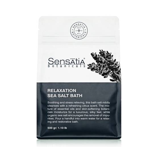 Sensatia Botanicals Relaxation Sea Salt Bath (dok. Sensatia Botanicals)