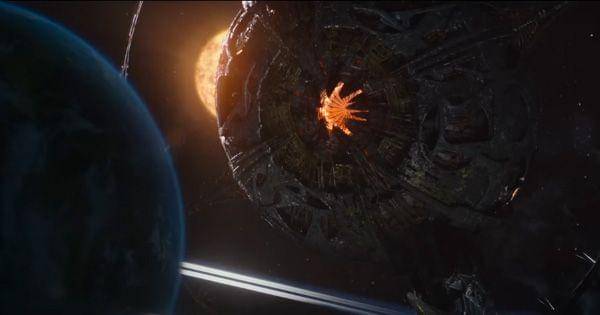 Penampakan Unicron dalam mode planet ( Dok.  Paramount Pictures / Transformers: Rise of the Beasts)