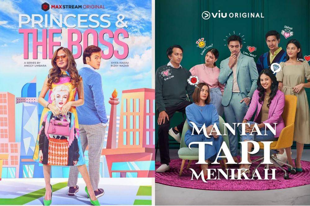 Film dan Series tentang kisah asmara atasan dan bawahan (dok. MD Entertainment / Princess and the Boss | dok. Fourcolours Films / Mantan tapi Menikah)