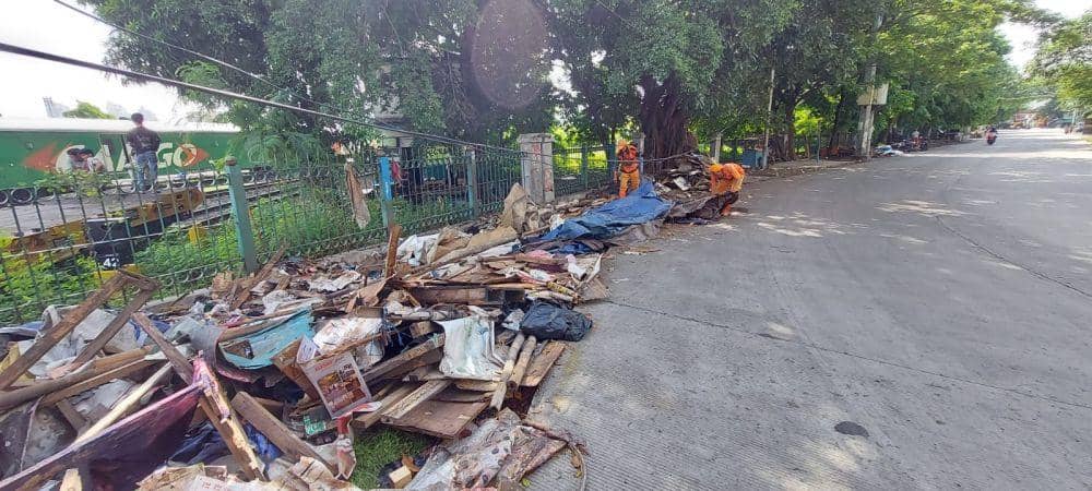 Kelurahan Ancol, Jakarta Utara menata kawasan Jalan Kampung Bandan. (Dok. Humas Jakarta Utara)