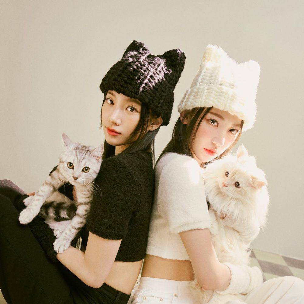 Kazuha dan Sakura LE SSERAFIM di teaser image studio album pertama "UNFORGIVEN" (instagram.com/le_sserafim)