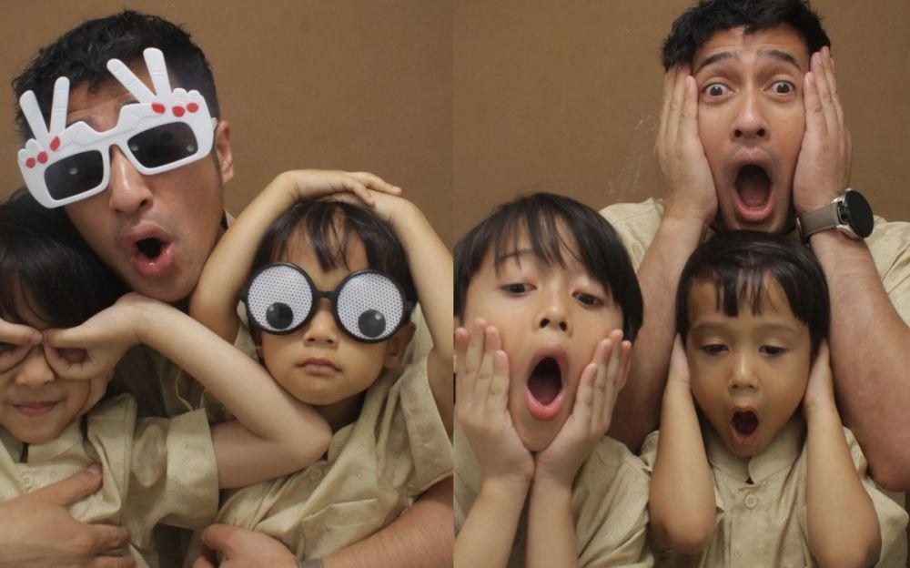 9 Potret Irfan Hakim Seru-Seruan bareng Kedua Putranya di Photobox
