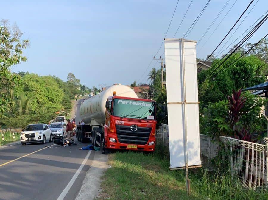 Mahasiswi Bandar Lampung Kecelakaan, Meninggal Dilindas Truk Pertamina
