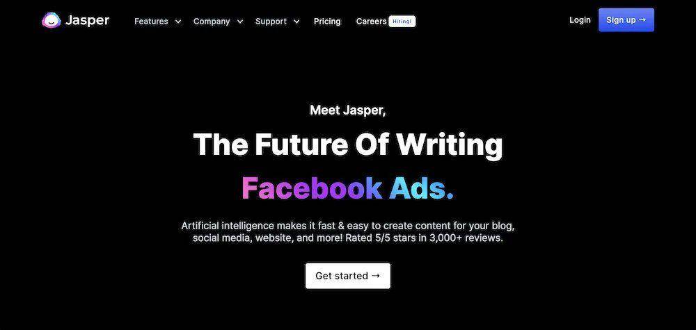 potret tampilan utama Jasper AI (twitter.com/PiotrMac)