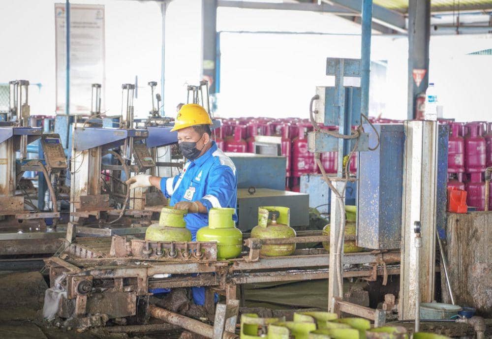 Sebanyak 3.920 tabung gas siap didistribusikan untuk masyarakat di Pesisir Barat. (Dok PPN Sumbagsel).