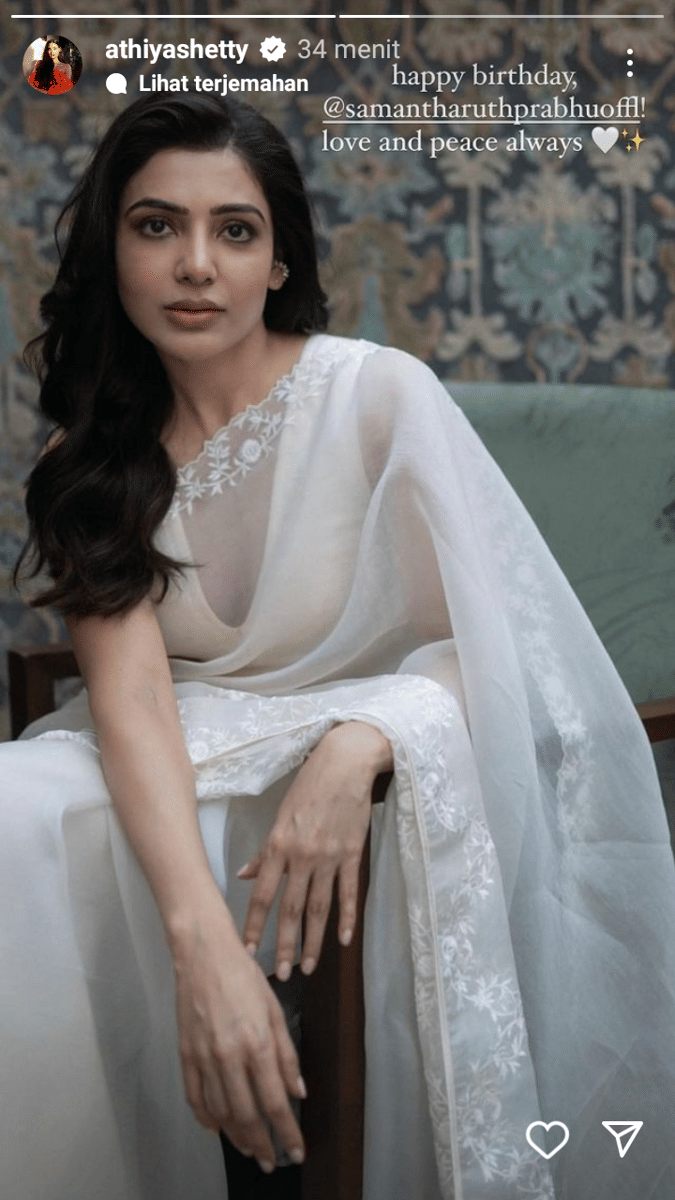 unggahan Athiya Shetty (instagram.com/athiyashetty)