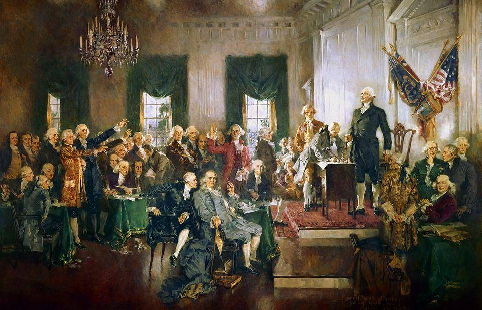 Penandatanganan Konstitusi Amerika Serikat (pixabay.com/Geralt)