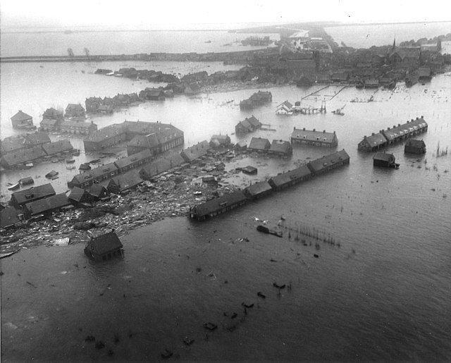 bencana banjir Watersnoodramp tahun 1953 (commons.wikimedia.org)