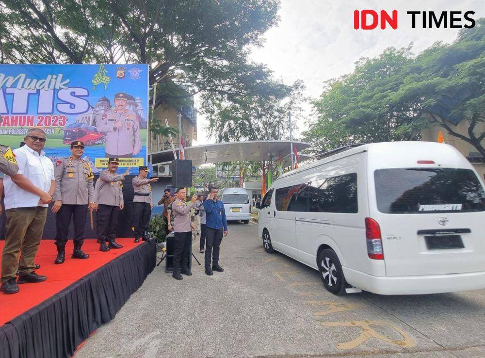 Progam Balik Mudik Gratis Polda Aceh. (Dokumentasi Cut Nauval untuk IDN Times)