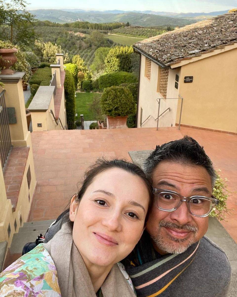potret babymoon Julie Estelle di Italia (instagram.com/julstelle)