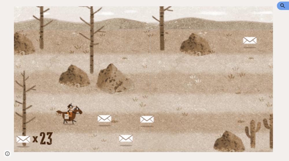 permainan Pony Express (Google.com/Pony Express)