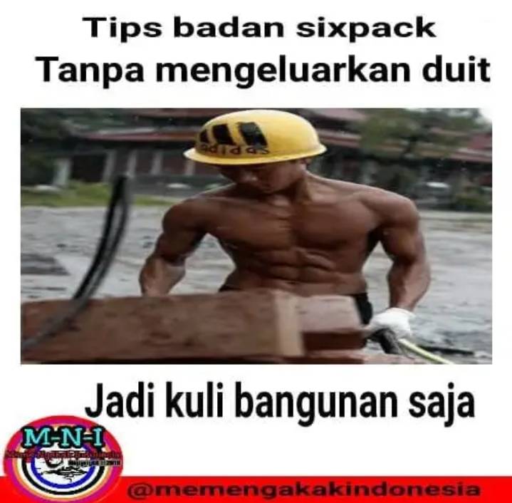 meme lucu kuli bangunan (facebook.com/profile.php)