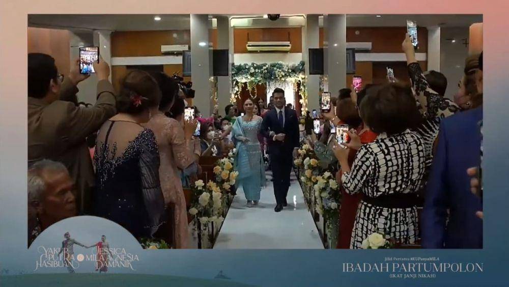 Ibadah Partumpolon Jessica Mila dan Yakup Hasibuan. (Youtube.com/Jessica Mila)