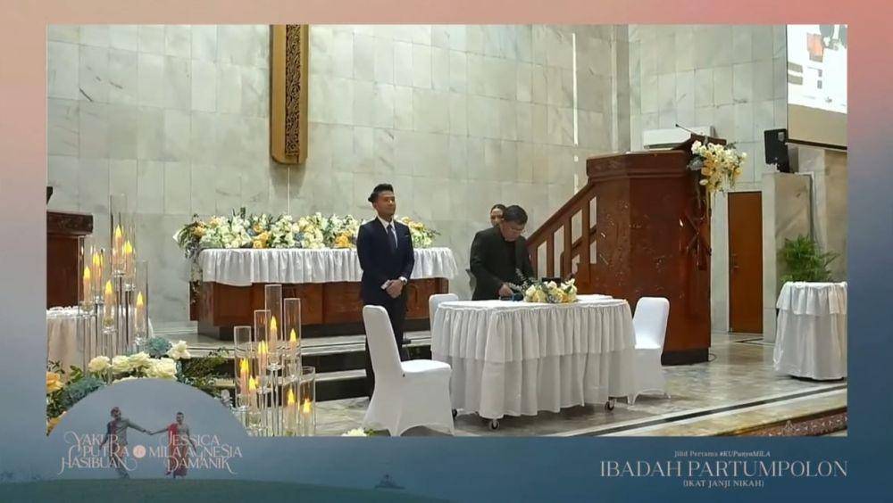 Ibadah Partumpolon Jessica Mila dan Yakup Hasibuan. (Youtube.com/Jessica Mila)