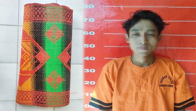 TY als YI als BA (32), berprofesi wiraswasta, warga Kampung Tri Tunggal Jaya, Kecamatan Banjar Margo, Kabupaten Tulang Bawang ditangkap Polsek Banjar Agung, Polres Tulang Bawang. (Dok. Polres Tulang Bawang).