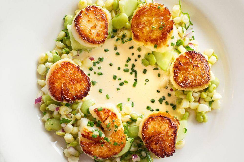 ilustrasi olahan seared scallops (commons.wikimedia.org/Ralph Daily)