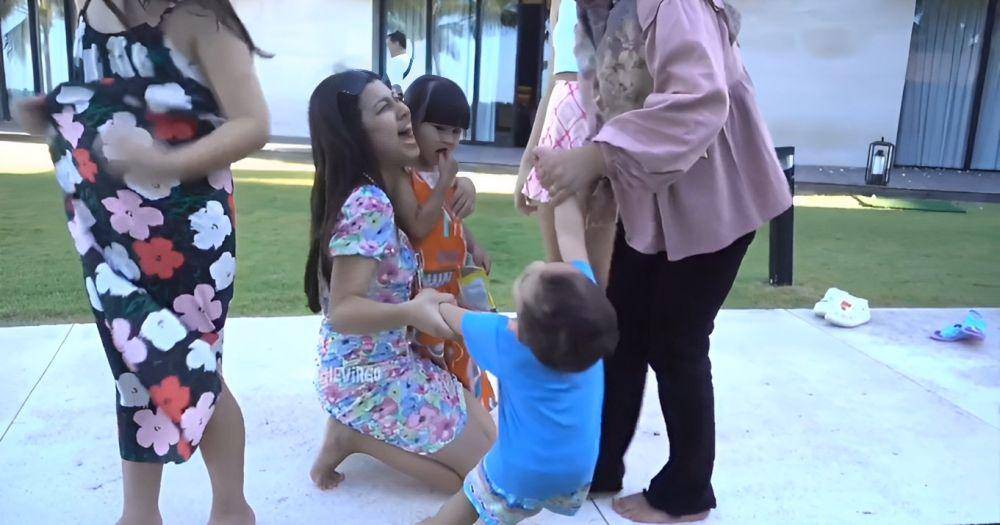 potret Rayyanza tak mau jauh dari Atqia (instagram.com/chevirgo)