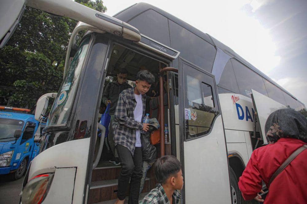10.196 Pemudik Sudah Kembali ke Kota Bandung Lewat Terminal Cicaheum