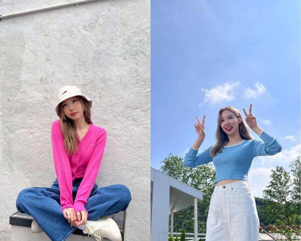 10 Inspirasi Outfit Feminim ala Nayeon TWICE, Catchy nan Menggemaskan!