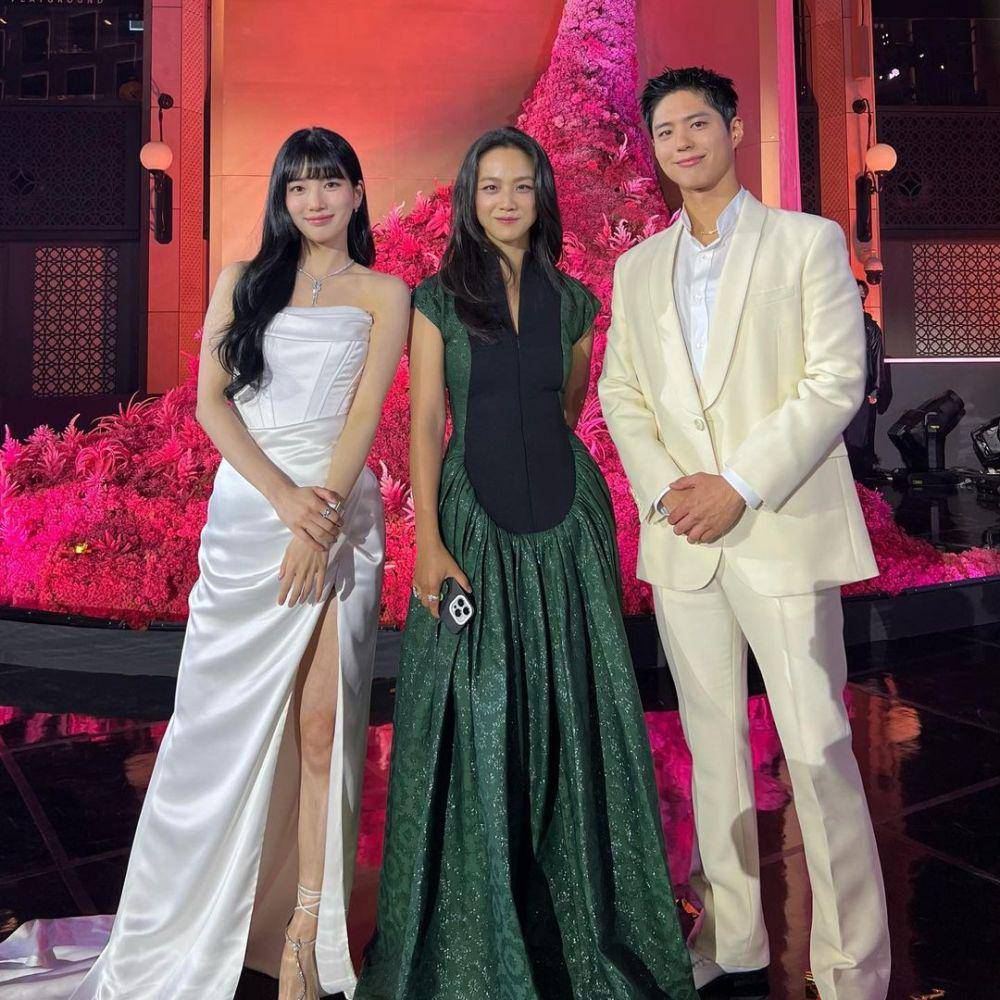 Bae Suzy, Tang Wei, dan Park Bo Gum di Baeksang Arts Awards 2023 (instagram.com/skuukzky)