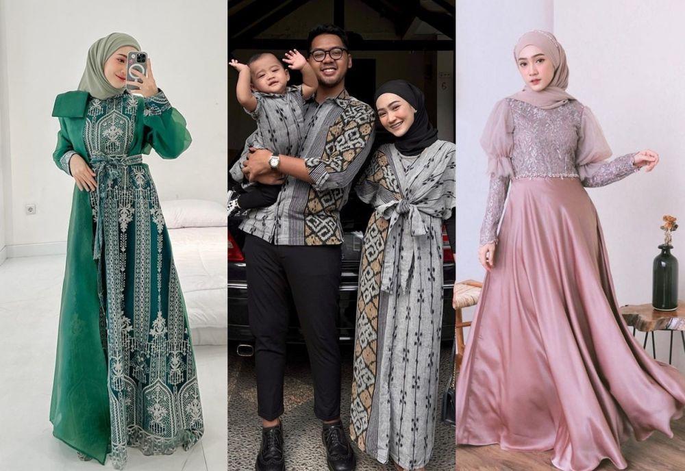 10 Ragam Dress Brokat hingga OOTD Couple ala Sinta Sri Antan, Stylish