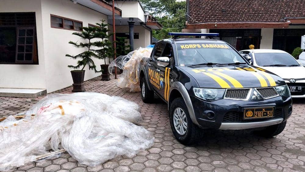 83 Balon Udara Diamankan Polisi di Trenggalek