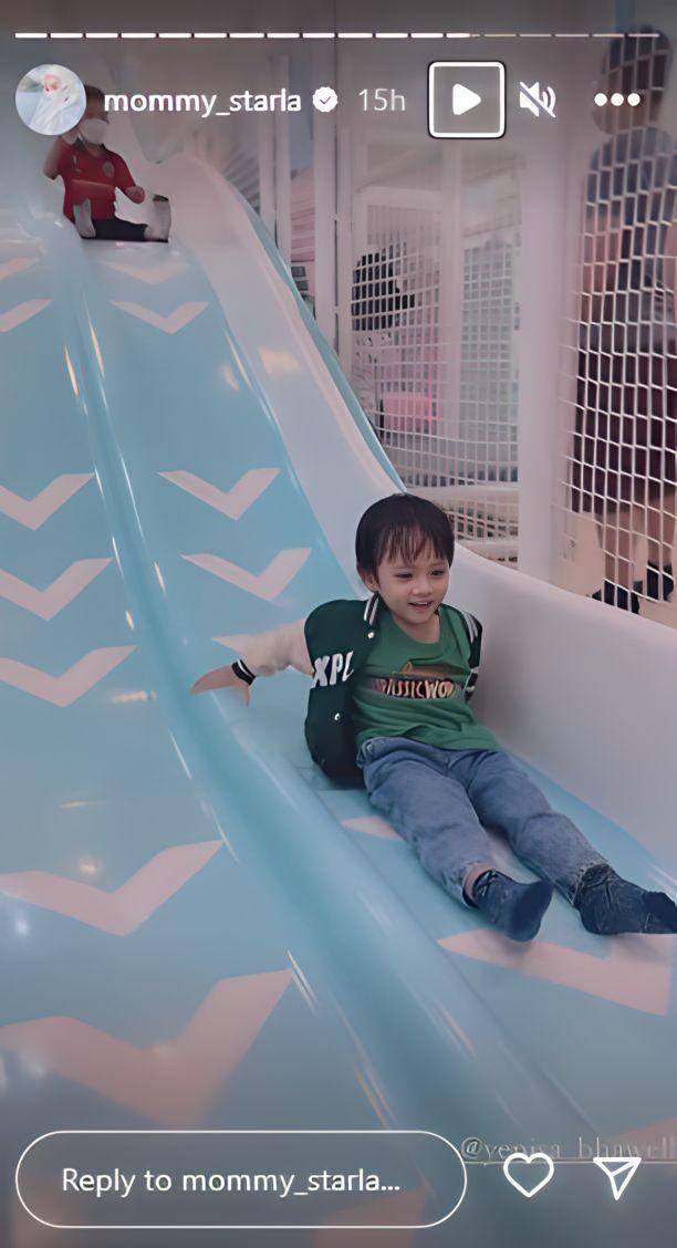 potret kebersamaan Inara bersama buah hati. (instagram.com/mommy_starla)