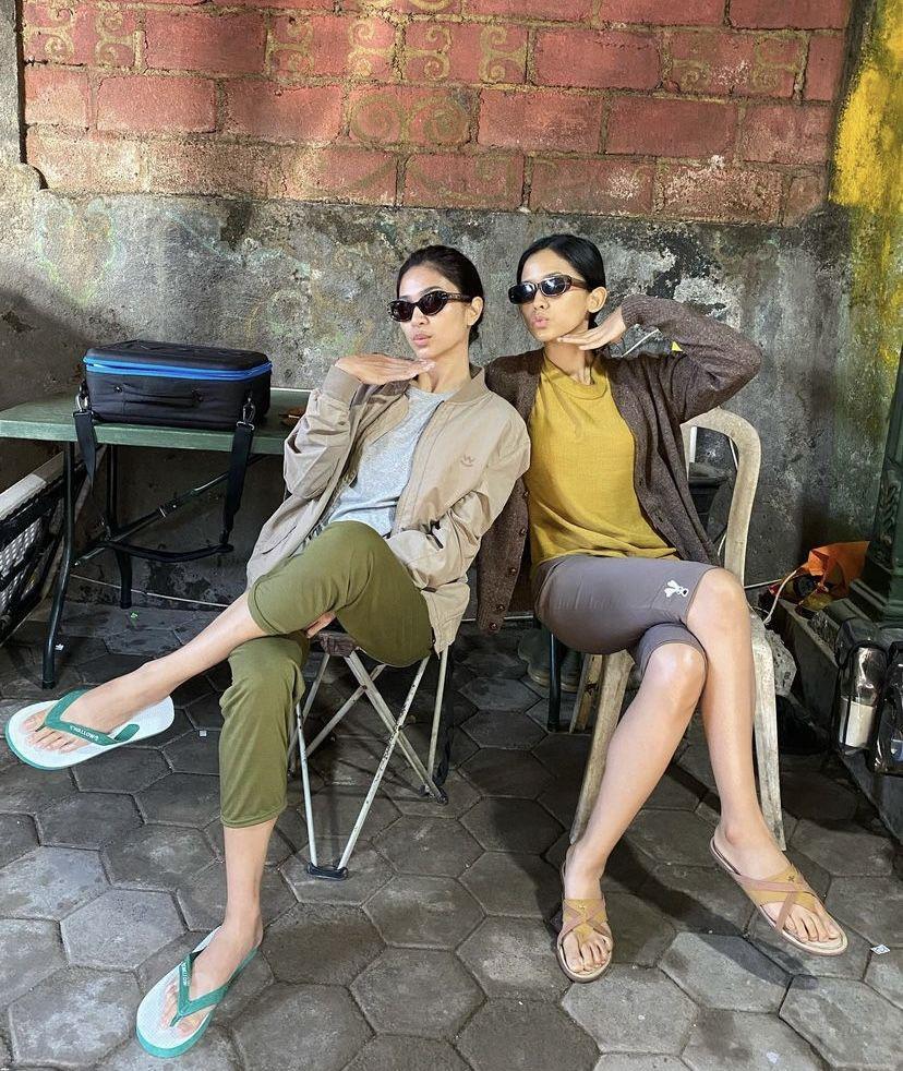 Mikha Tambayong di balik layar film Sewu Dino (instagram.com/miktambayong)