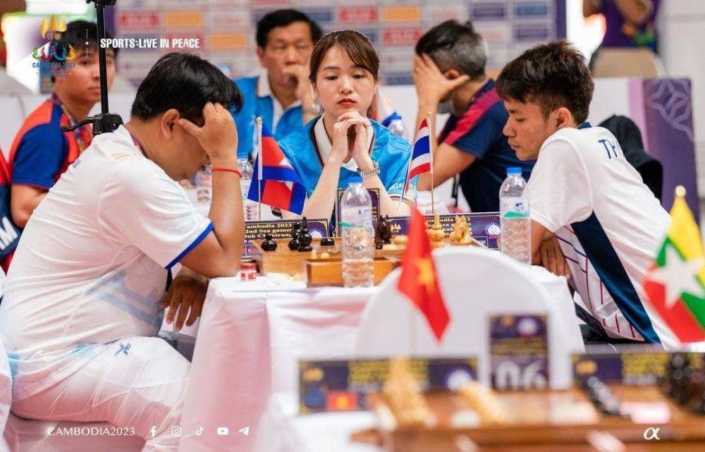 Potret pertandingan catur di SEA Games 2023. (Instagram/@Cambodia_2023).