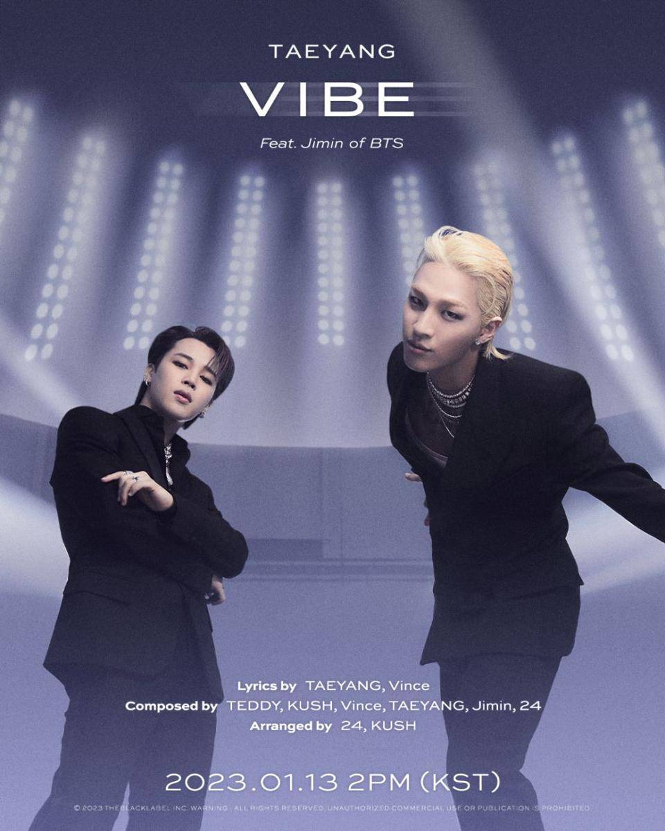 Taeyang BIGBANG dan Jimin BTS di foto konsep VIBE (twitter.com/Realtaeyang)