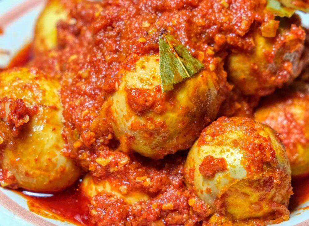 Resep Telur Balado Mercon Padang, Pedasnya Dijamin Bikin Ndower!