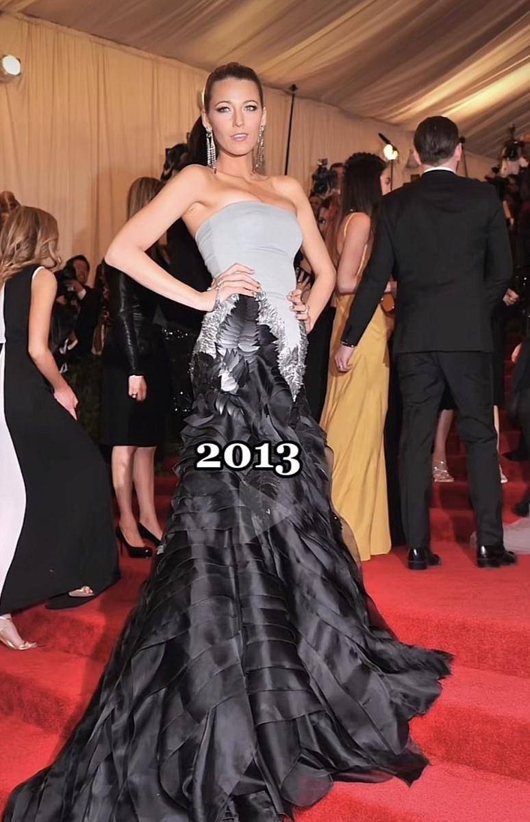 Blake Lively di MET GALA 2013 (TikTok.com/People Magazine)