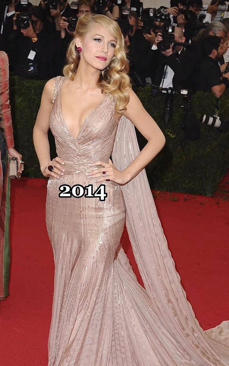 Blake Lively di MET GALA 2014 (TikTok.com/People Magazine)