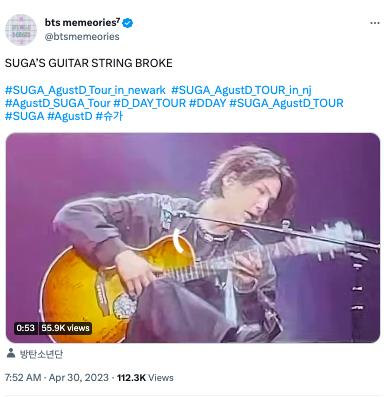 momen ricuh di konser Suga BTS (twitter.com/@btsmemeories)