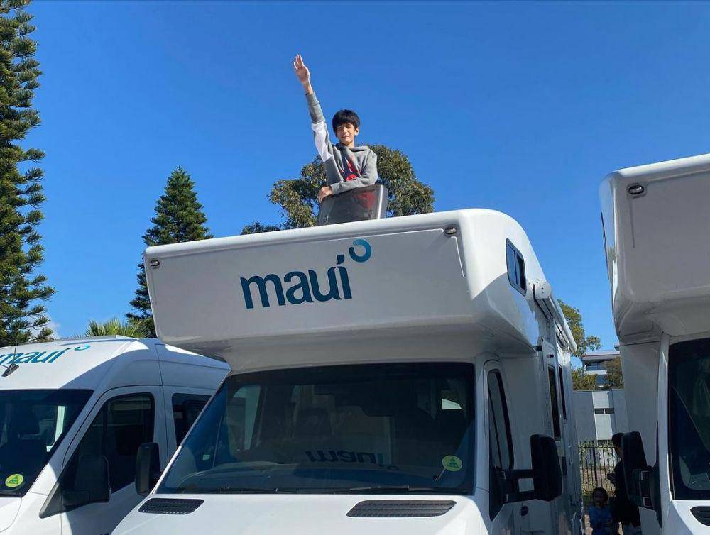 road trip keluarga Hesti Purwadinata di Australia (instagram.com/hestipurwadinata)