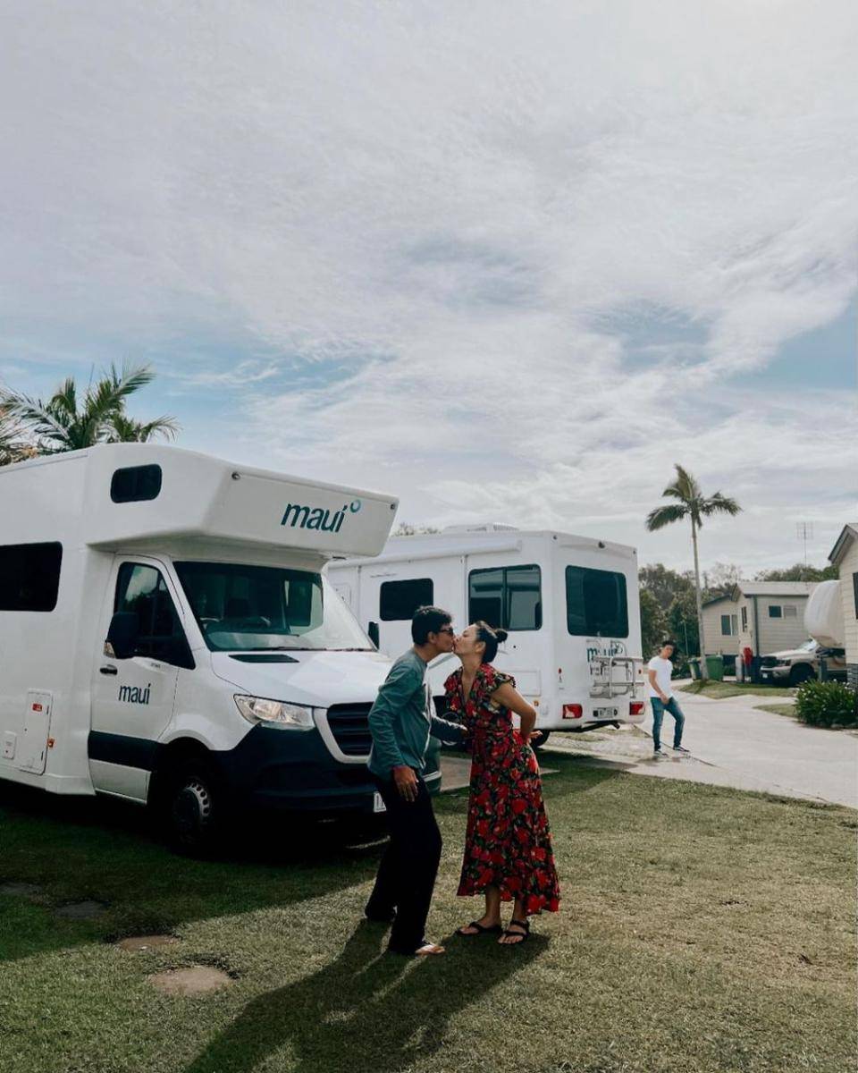 road trip keluarga Hesti Purwadinata di Australia (instagram.com/hestipurwadinata)