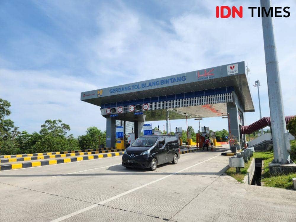 Gerbang Tol Blang Bintang, salah satu ruas jalan Tol Sigli-Banda Aceh (Sibanceh). (Dokumentasi PT Hutama Karya untuk IDN Times)
