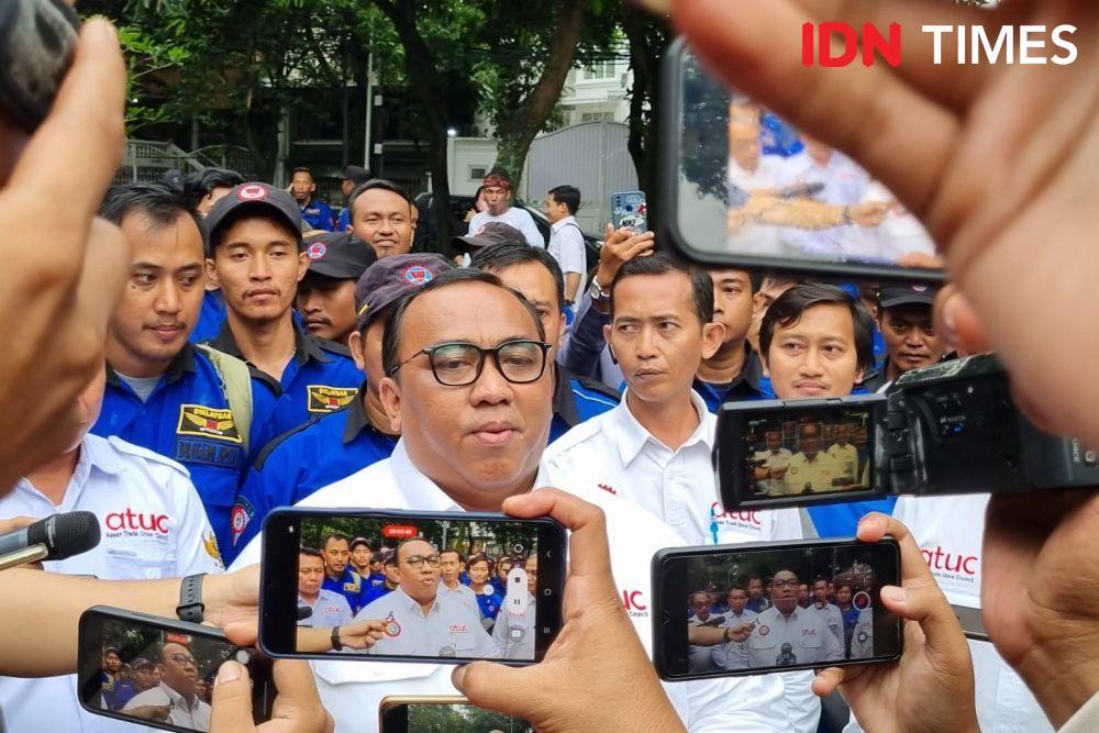 Presiden KSPSI, Andi Gani Nena Wea (IDN Times/Ilman Nafi'an)