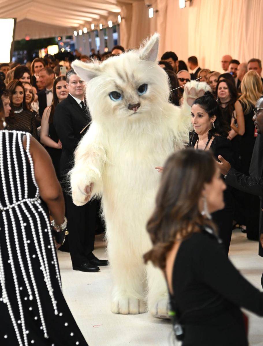 potret Jared Leto jadi kucing di Met Gala 2023 (twitter.com/etnow)