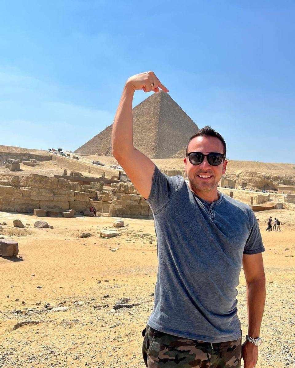 potret Backstreet Boys di Mesir. (instagram.com/howie_dorough)